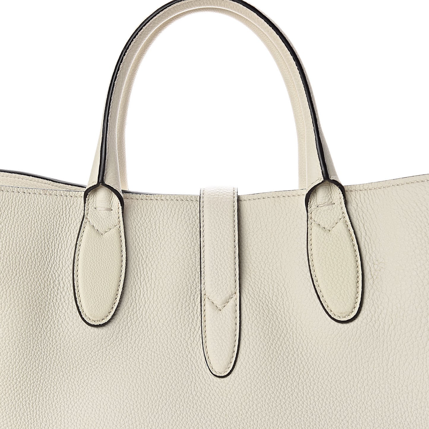 Soft Calfskin Medium Jackie Top Handle Bag Antique White