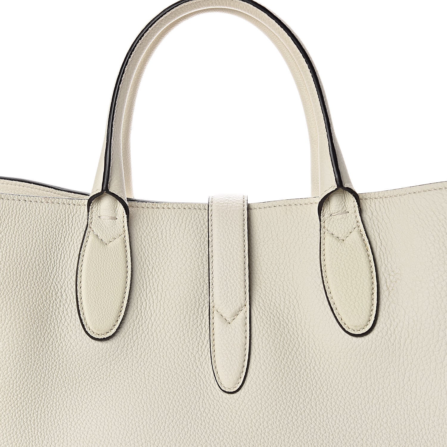 Gucci Soft Calfskin Medium Jackie Top Handle Bag Antique White 12 of 16