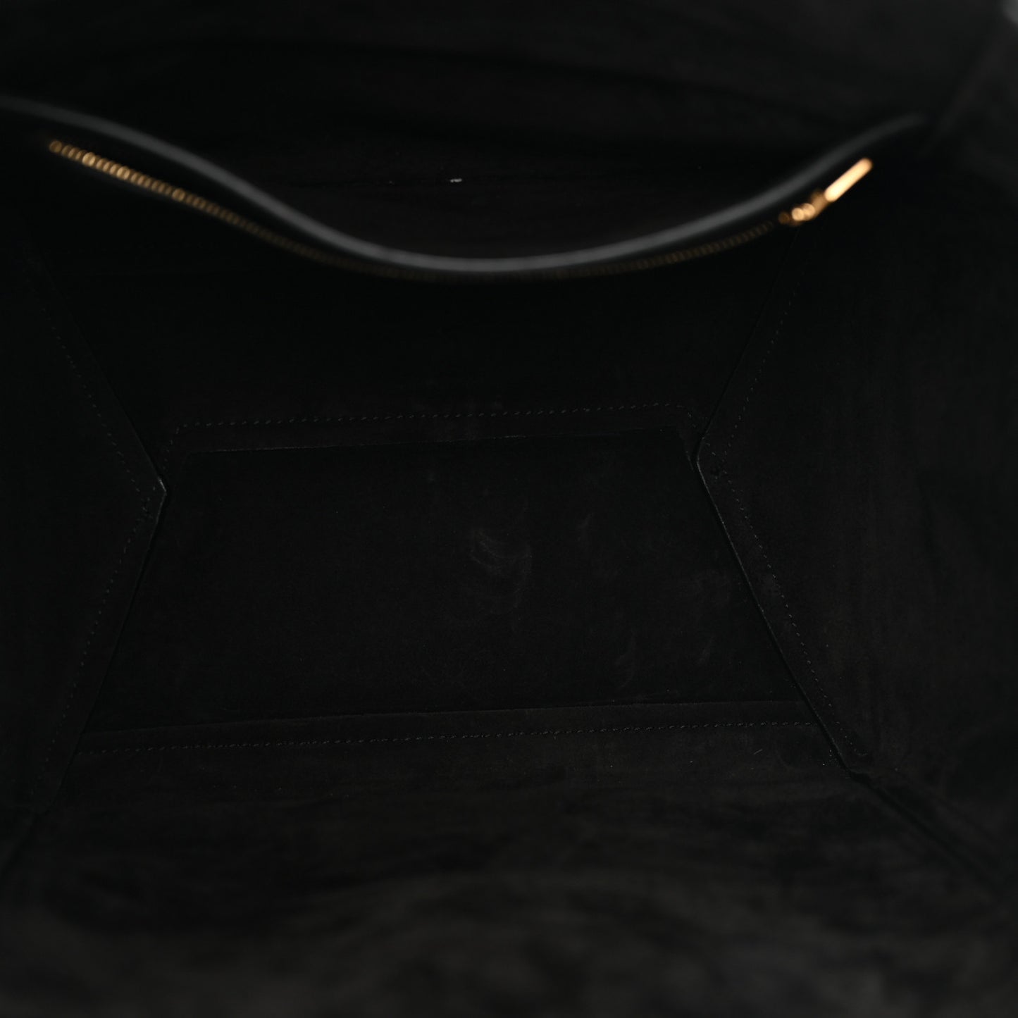 Soft Grained Calfskin Sangle Bucket Bag Black
