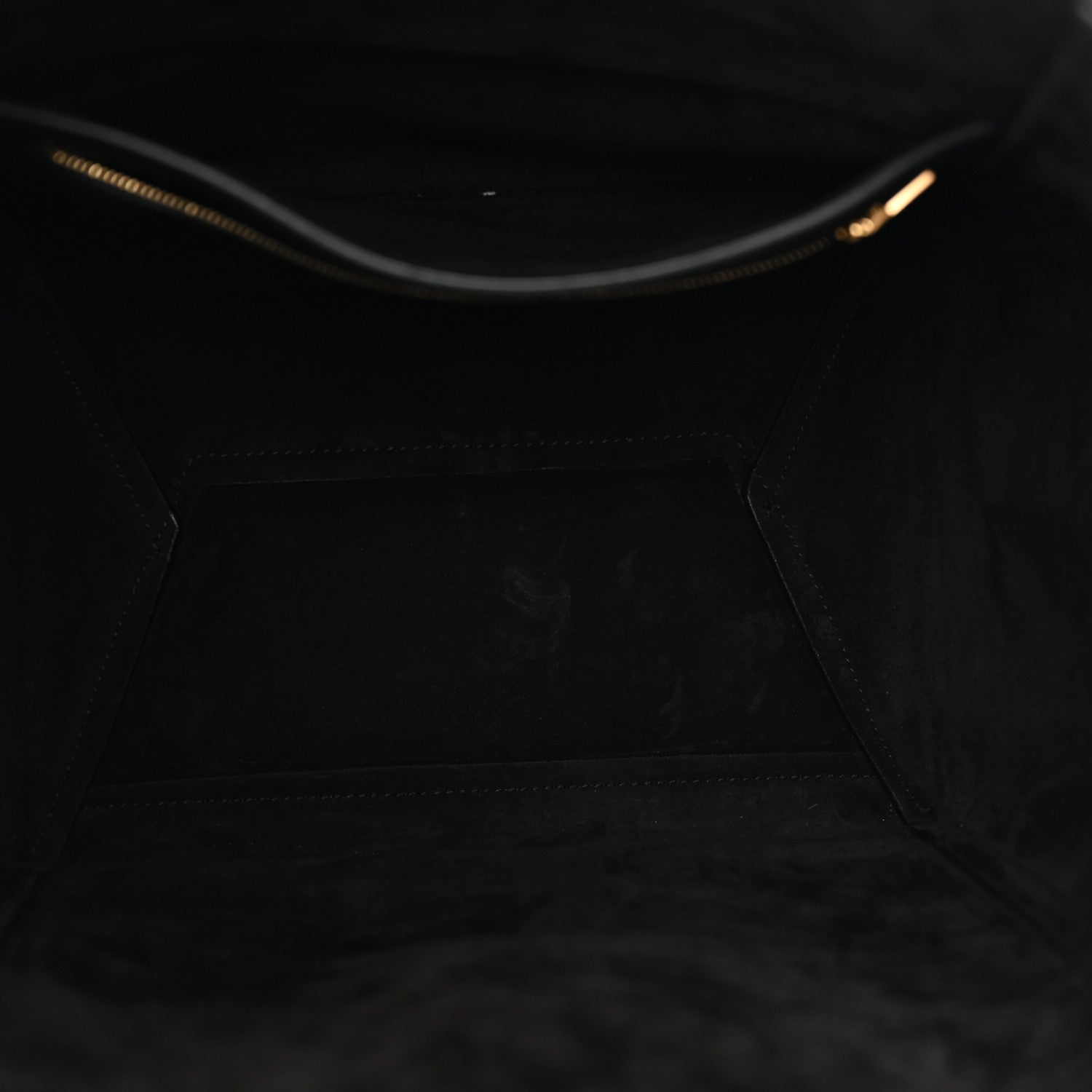 Celine Soft Grained Calfskin Sangle Bucket Bag Black 5 of 10