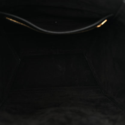 Celine Soft Grained Calfskin Sangle Bucket Bag Black 5 of 10