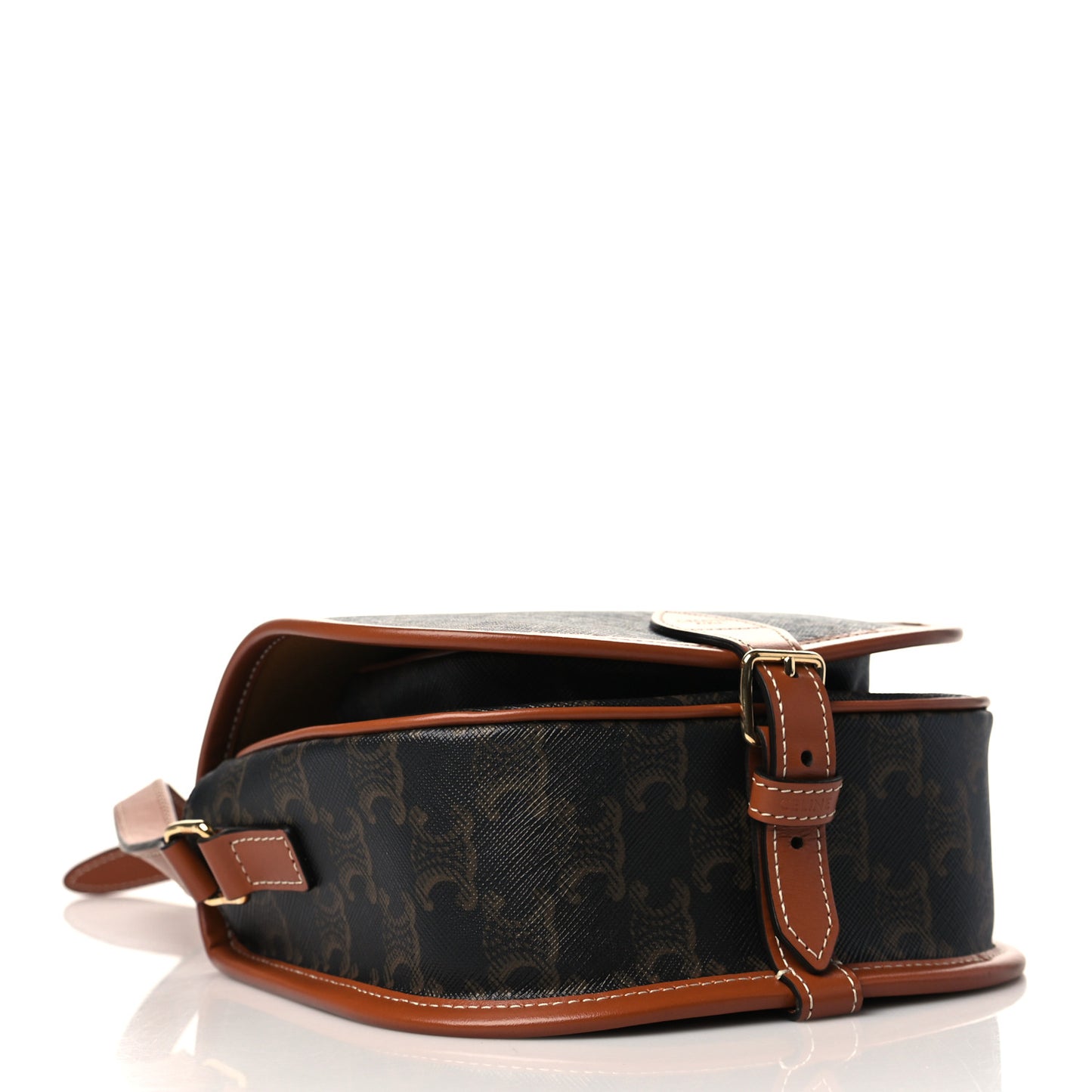 Triomphe Canvas Medium Folco Bag Tan