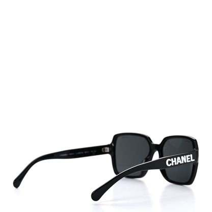 Chanel Acetate Square Sunglasses 5408-A Black 4 of 7