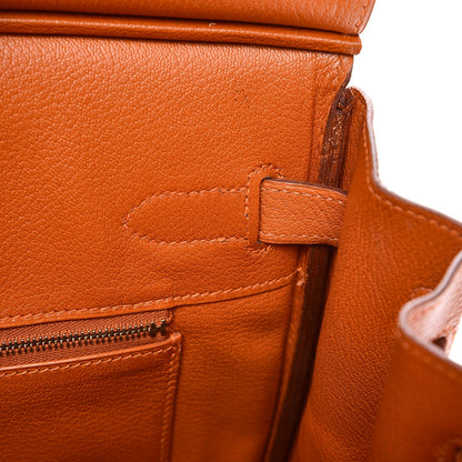 Hermes Chevre de Coromandel Birkin 30 Potiron 18 of 26