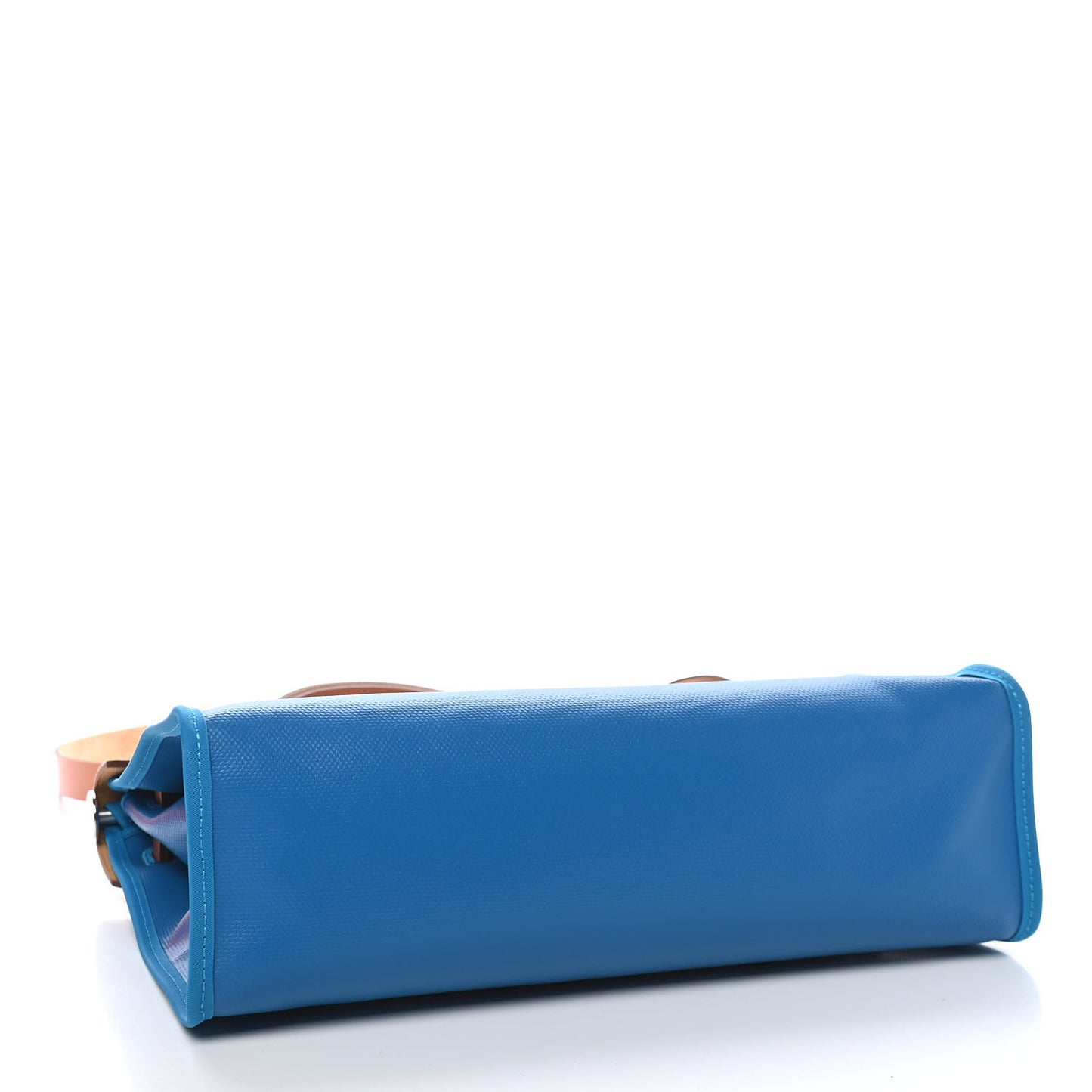 Toile H Berline Vache Hunter Herbag Zip 31 PM Bleu Zanzibar Natural