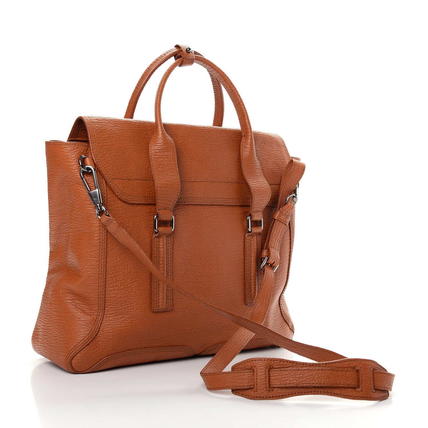 3.1 Phillip Lim Textured Calfskin Medium Pashli Satchel Mandarin 2 of 8
