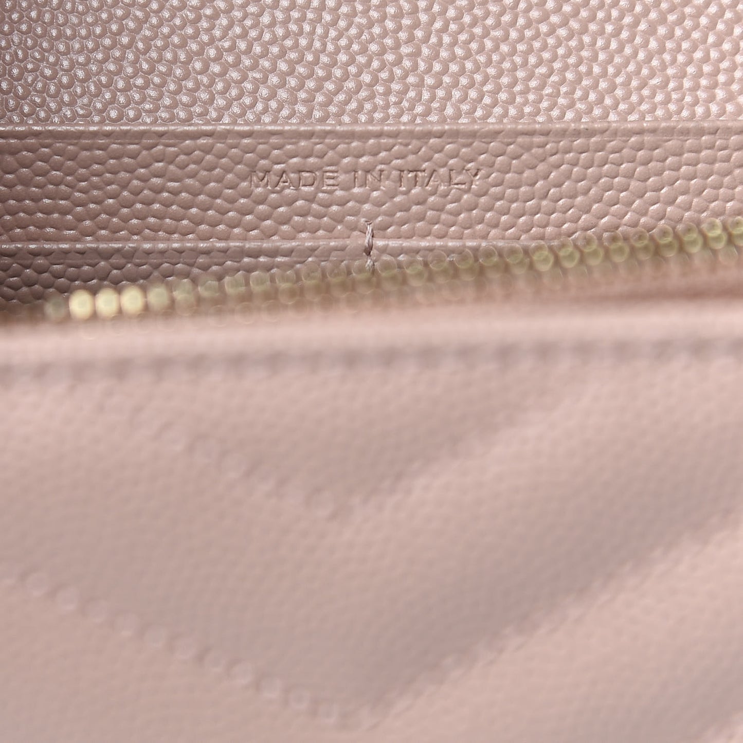 Grain De Poudre Matelasse Chevron Monogram Chain Wallet Pale Pink