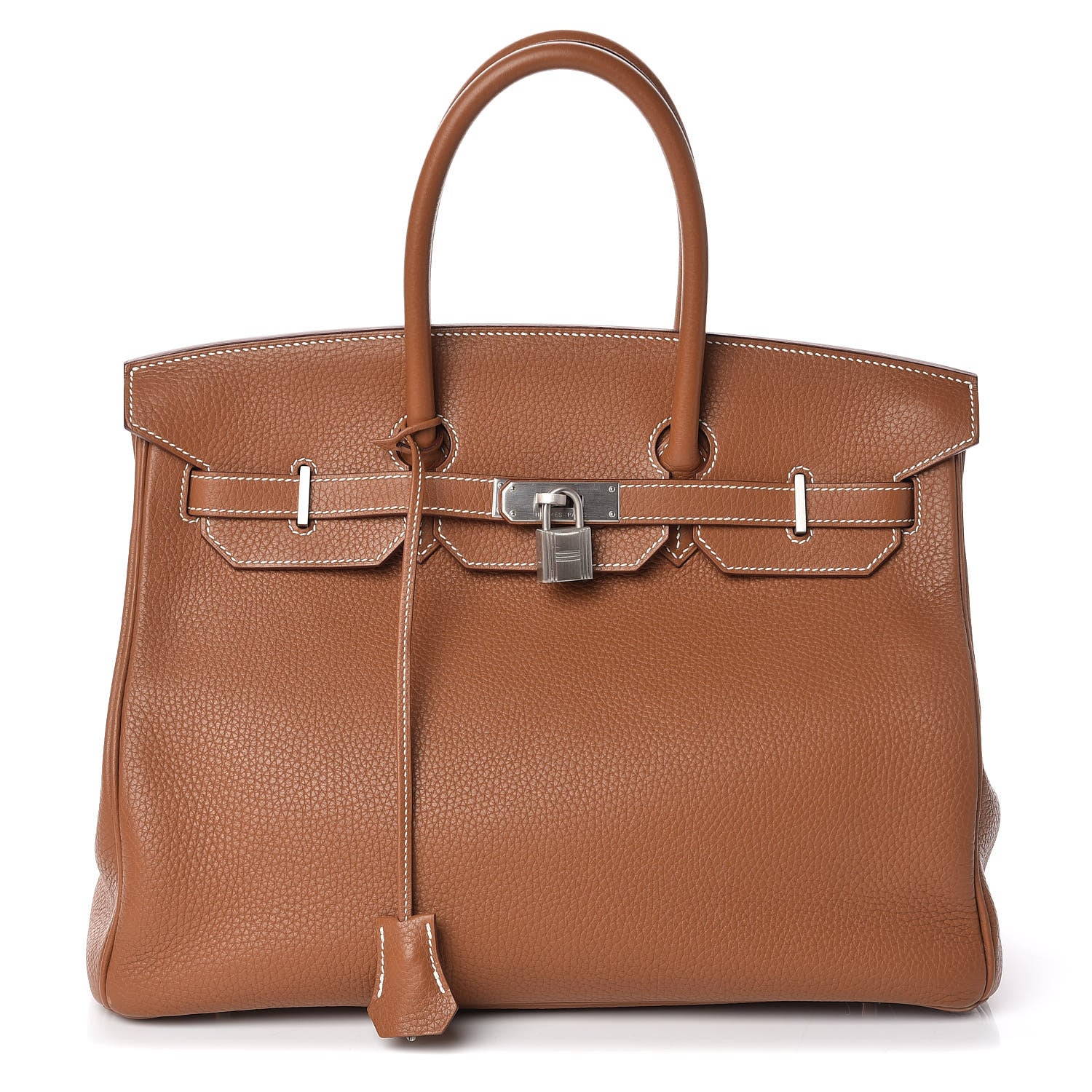 Hermes Taurillon Clemence Birkin 35 Gold 1 of 15