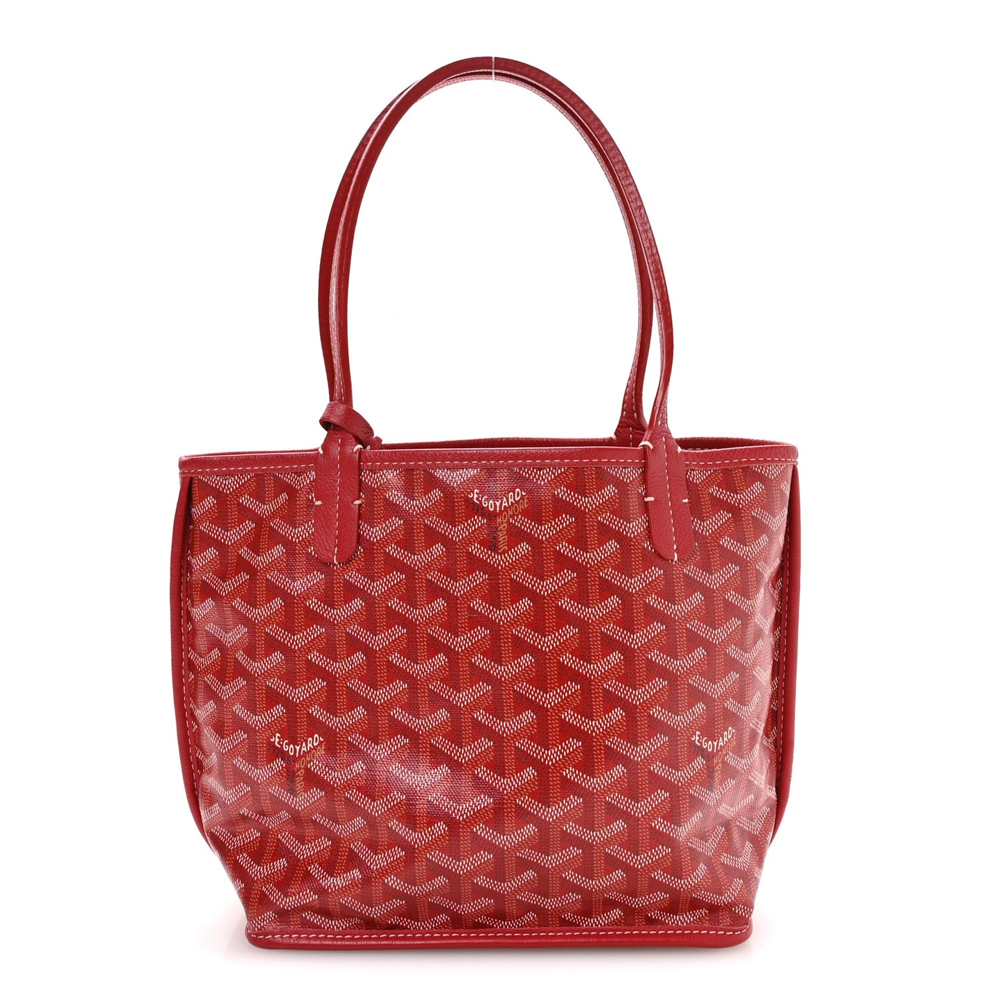 Goyardine Reversible Mini Anjou Red