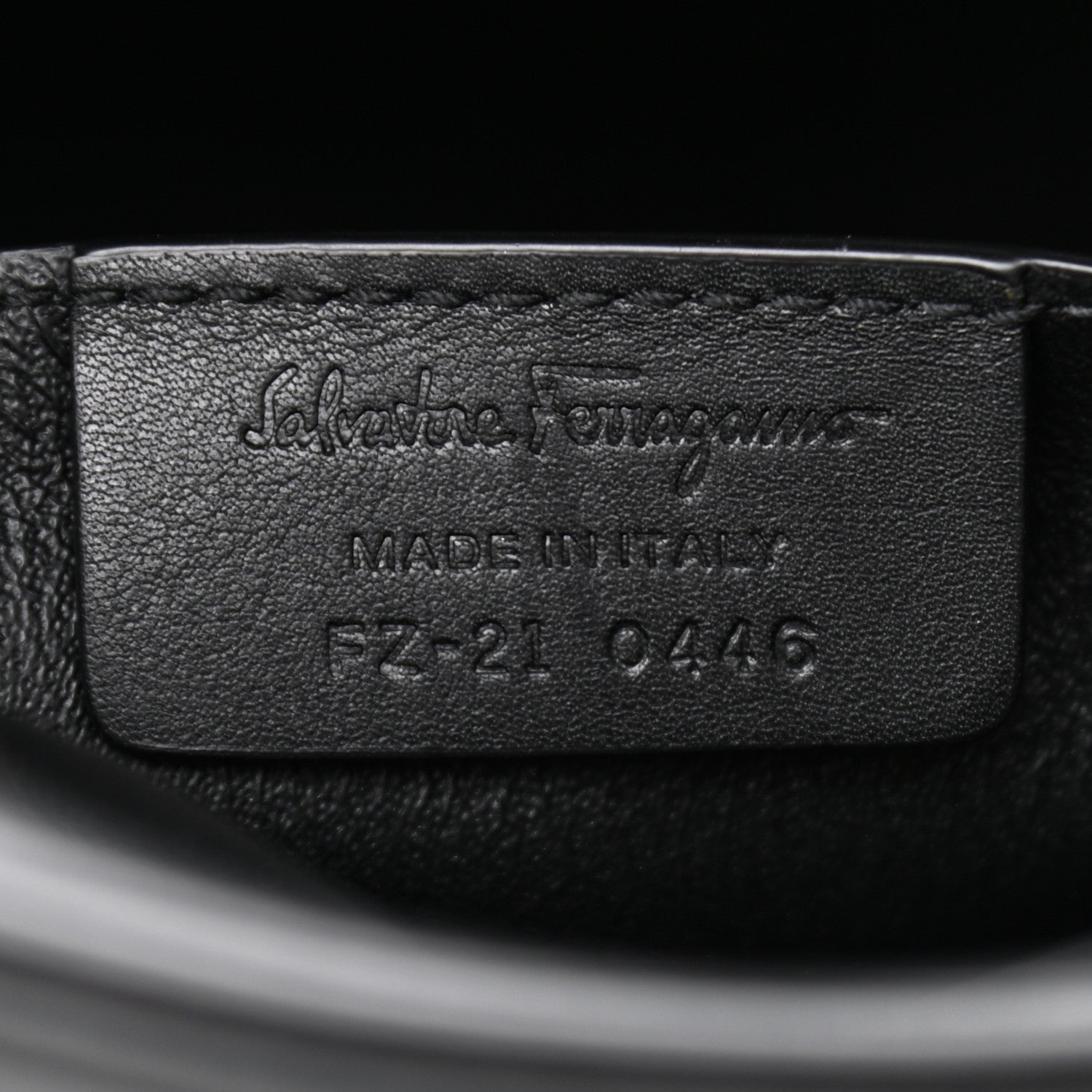 Salvatore Ferragamo Calfskin Trifolio Camera Crossbody Bag Black 5 of 9