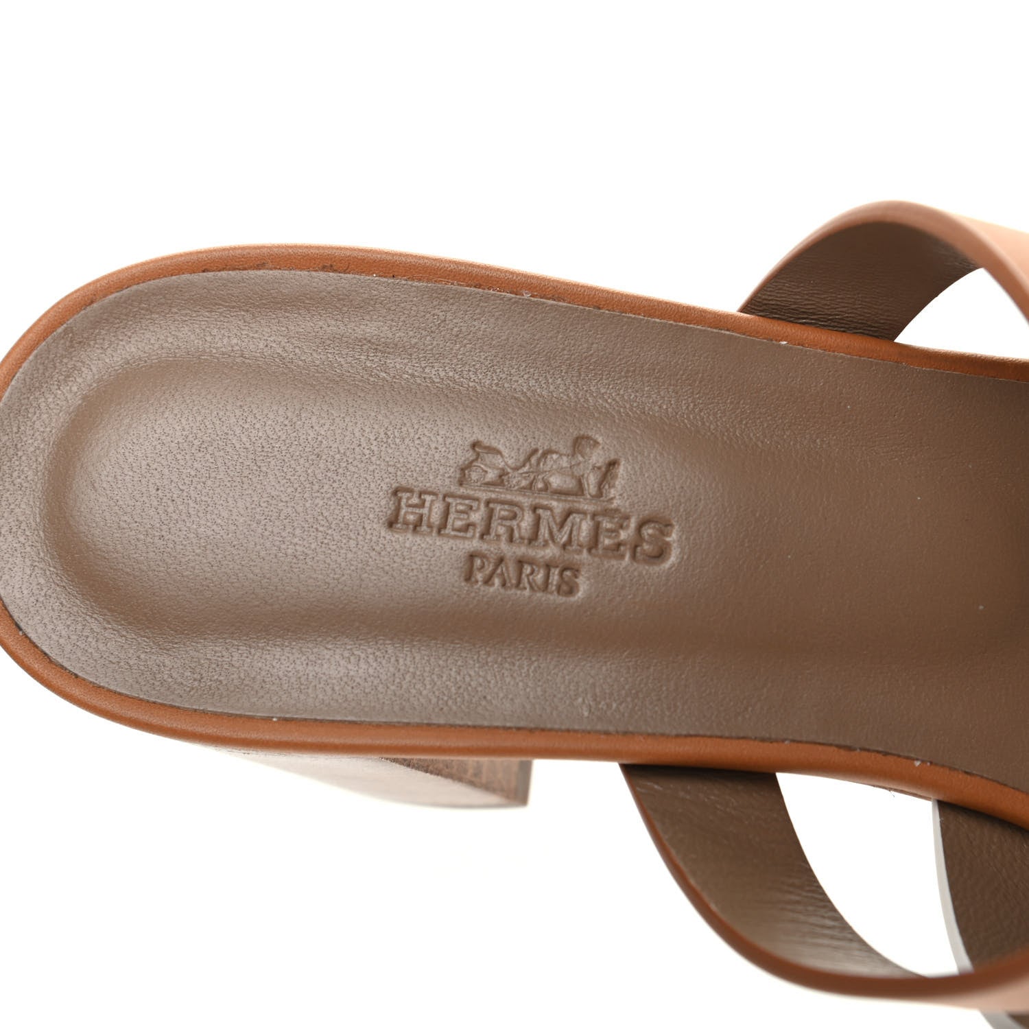 Hermes Calfskin Amica Sandals 39.5 White Natural 6 of 9