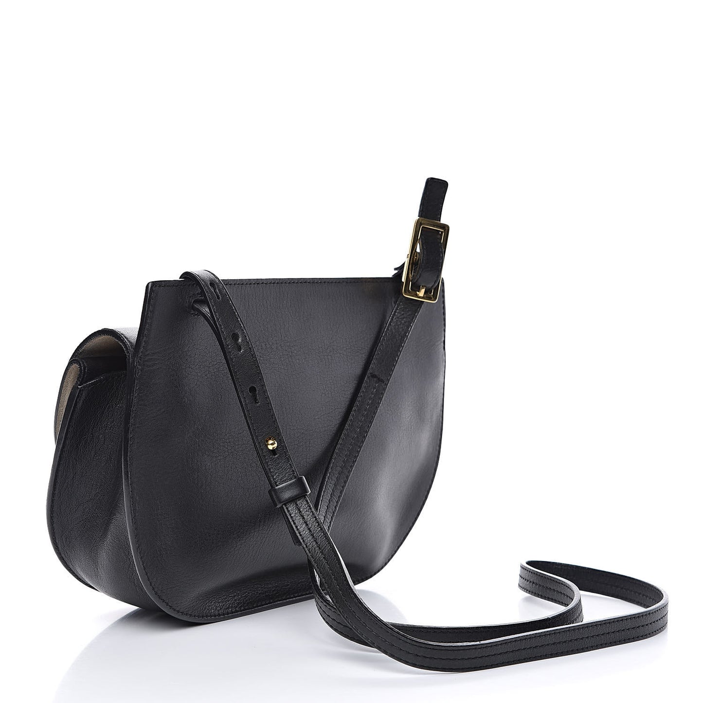 Calfskin Georgia Crossbody Bag Black
