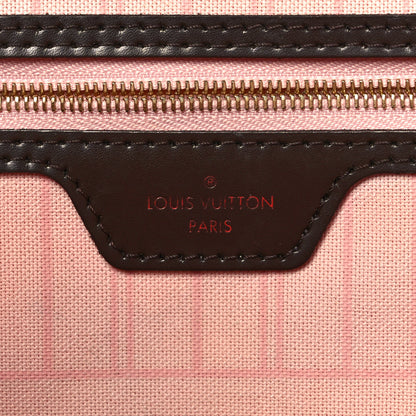 Louis Vuitton Damier Ebene Neo Neverfull MM Rose Ballerine 6 of 16