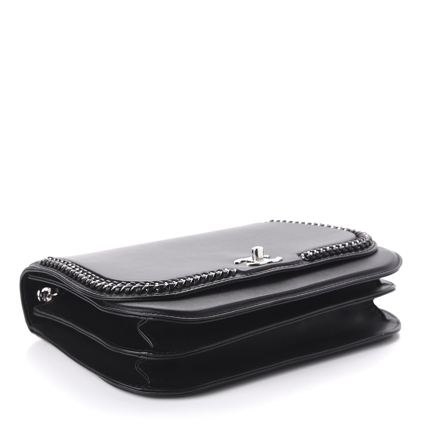 Chanel Calfskin Medium Braided Chic Flap Black 4 of 11