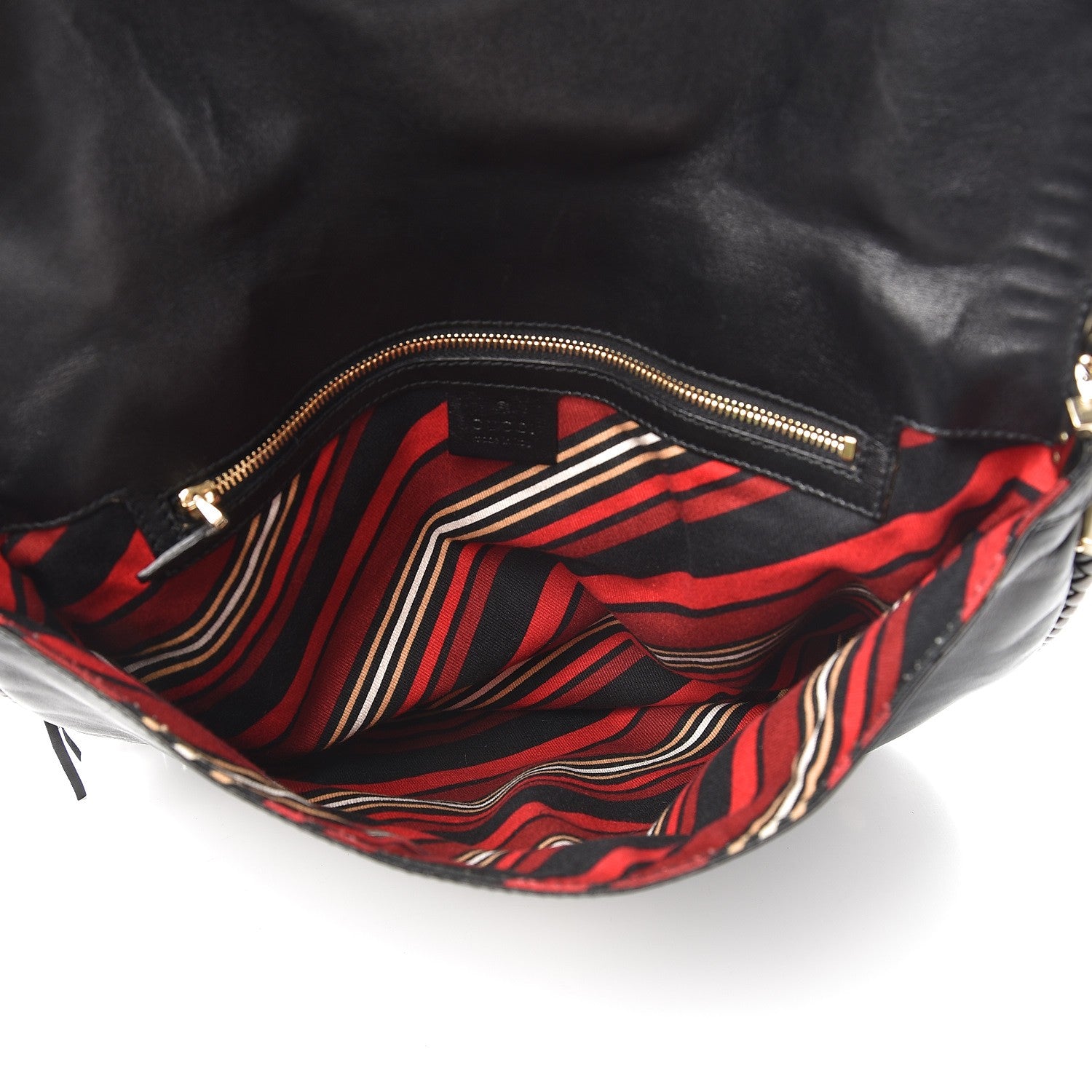Gucci Calfskin Medium Britt Tassel Shoulder Bag Black 5 of 9