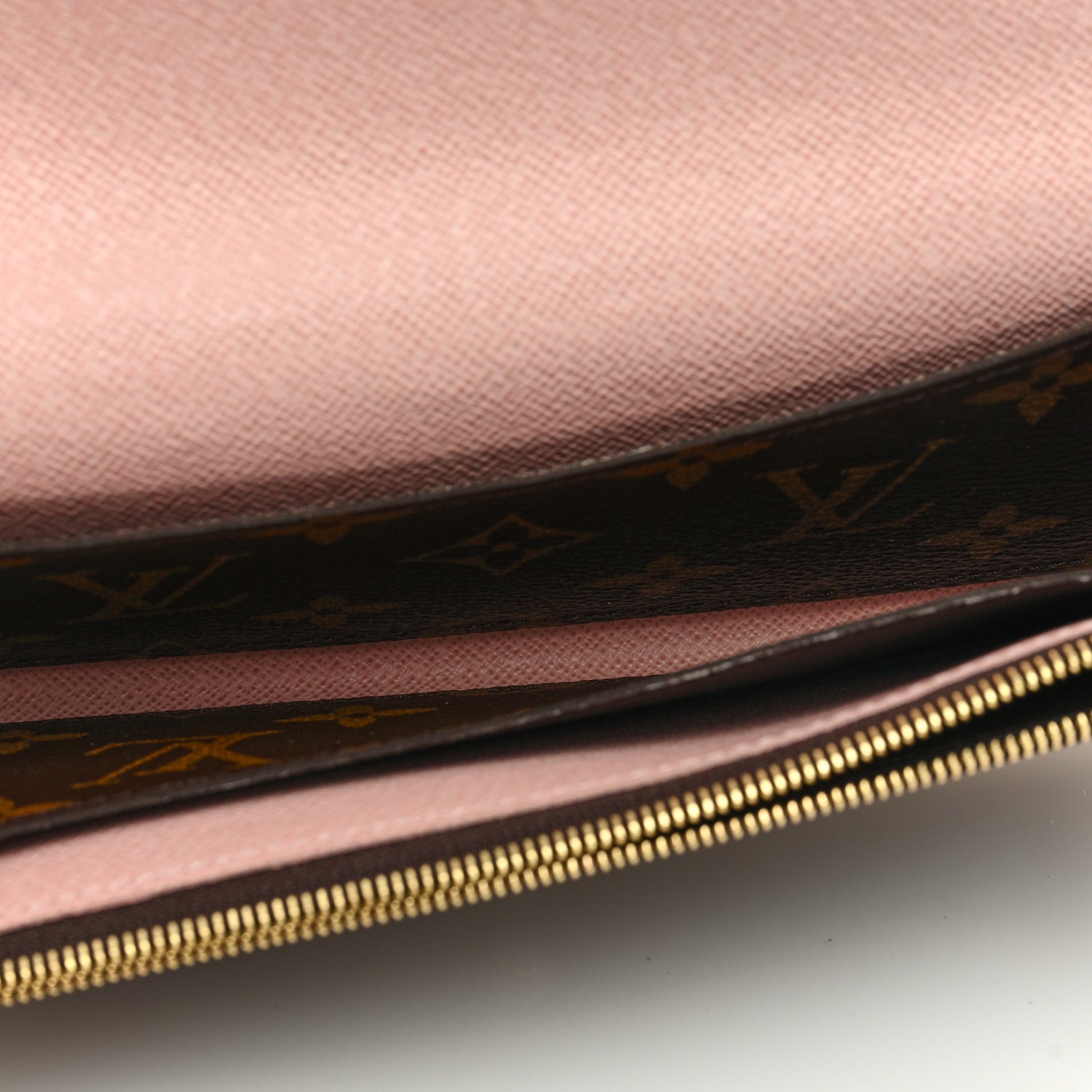 Louis Vuitton Monogram Emilie Wallet Rose Ballerine 5 of 6