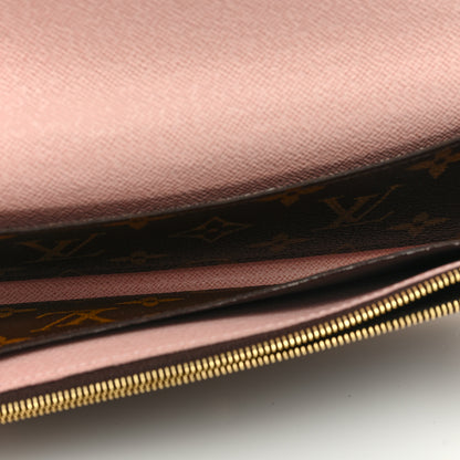 Louis Vuitton Monogram Emilie Wallet Rose Ballerine 5 of 6