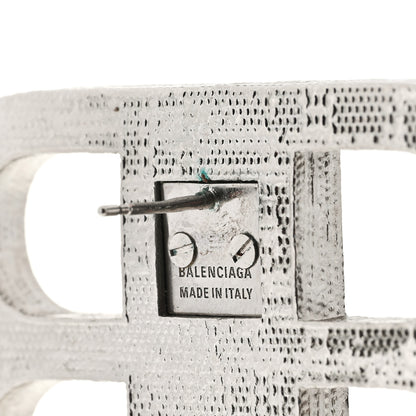 Balenciaga Crystal BB 2.0 Drop Earrings Silver 5 of 6