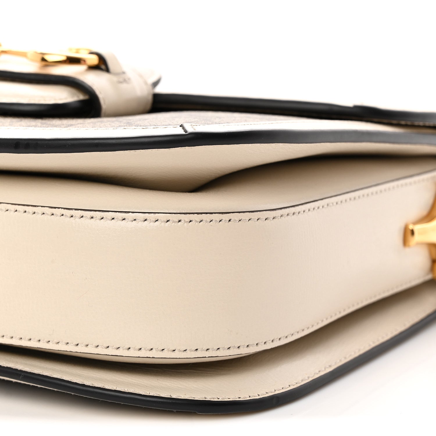 Gucci GG Supreme Monogram Horsebit 1955 Shoulder Bag Beige Mystic White 10 of 13