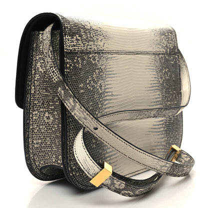 Celine Lizard Medium Classic Box Flap Bag Natural 3 of 10