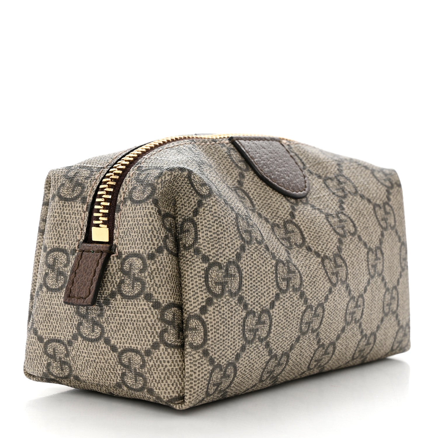 Gucci Soft GG Supreme Monogram Calfskin Small Ophidia Cosmetic Case Beige Ebony New Acero 3 of 7