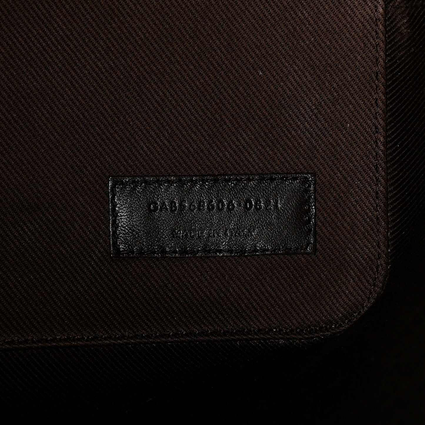 Canvas Smooth Calfskin Le Monogramme Striped Bucket Bag Brown