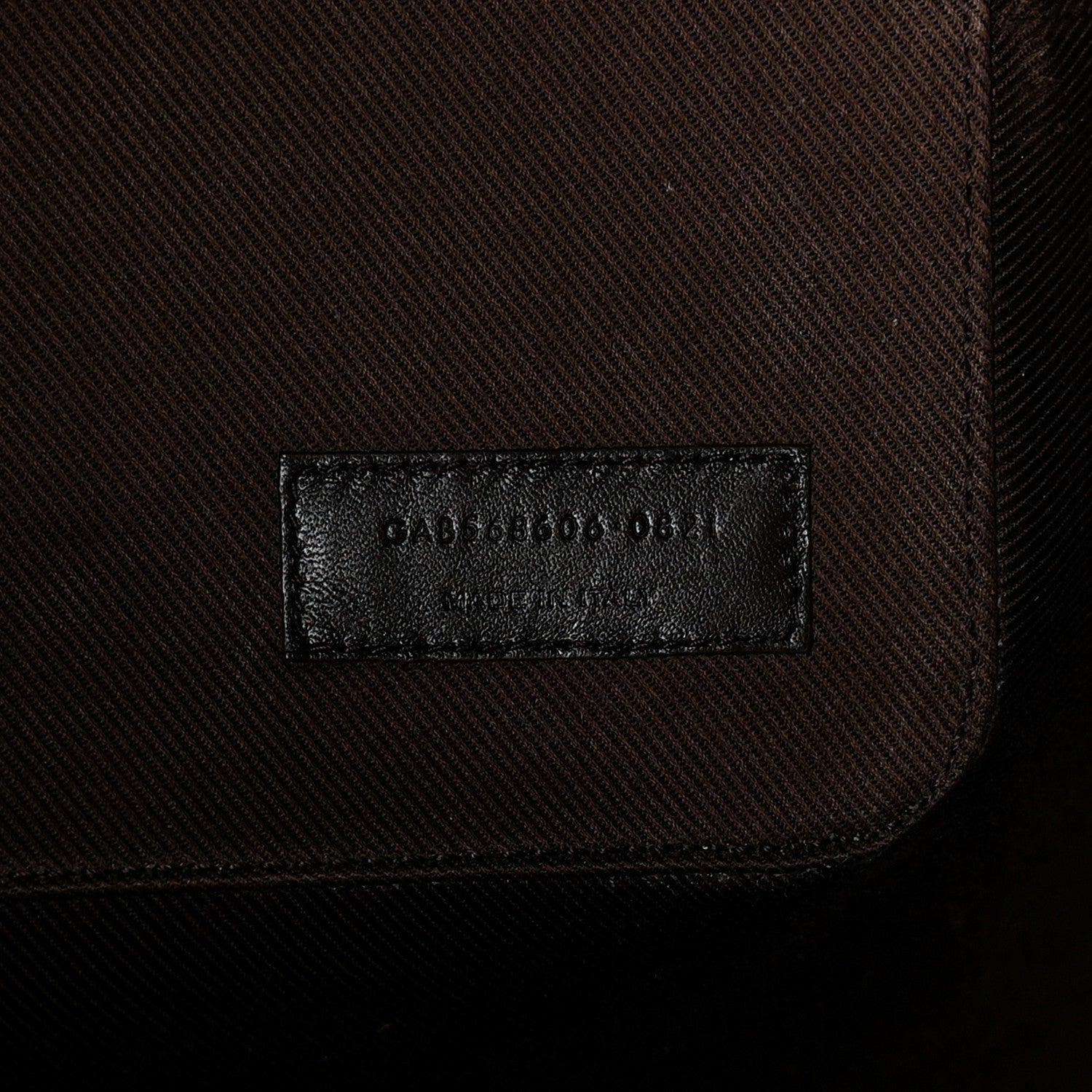 Saint Laurent Canvas Smooth Calfskin Le Monogramme Striped Bucket Bag Brown 8 of 11