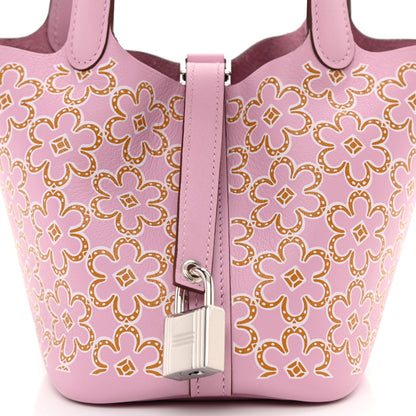 Hermes Swift Micro Lucky Daisy Picotin Lock Mauve Sylvestre 8 of 9