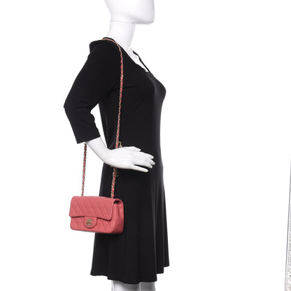 Chanel Lambskin Quilted Valentine Charms Mini Rectangular Flap Pink 2 of 9