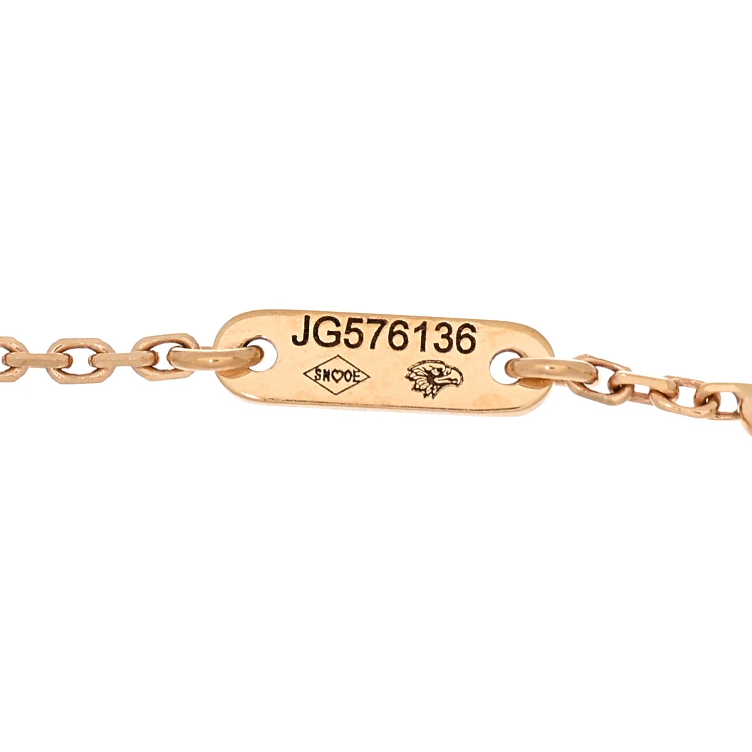 Van Cleef & Arpels 18K Rose Gold Carnelian Sweet Alhambra Bracelet 3 of 4