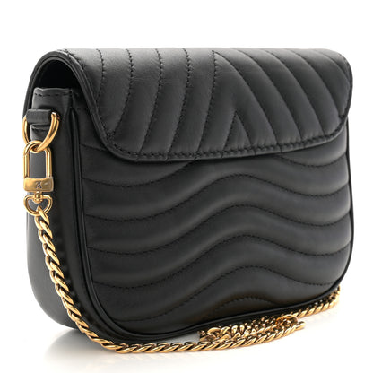 Louis Vuitton Calfskin New Wave Multi Pochette Black 3 of 9
