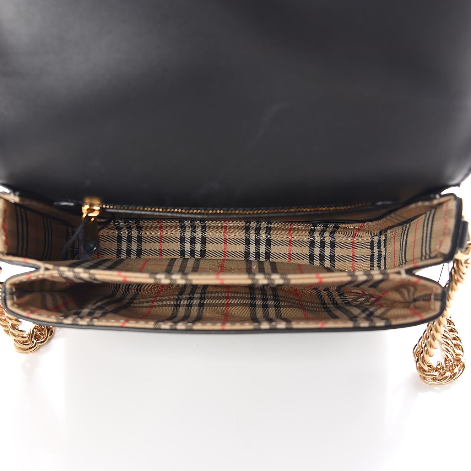 Burberry Smooth Calfskin Link Shoulder Bag Black 5 of 10