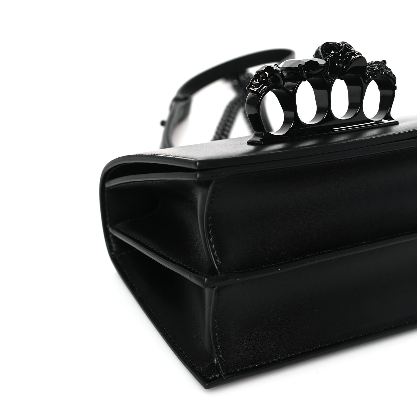 Calfskin Knuckle Crossbody Black