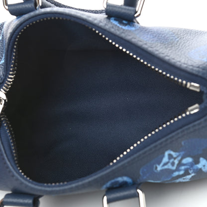 Louis Vuitton Monogram Ink Watercolor Keepall XS Blue 5 of 8