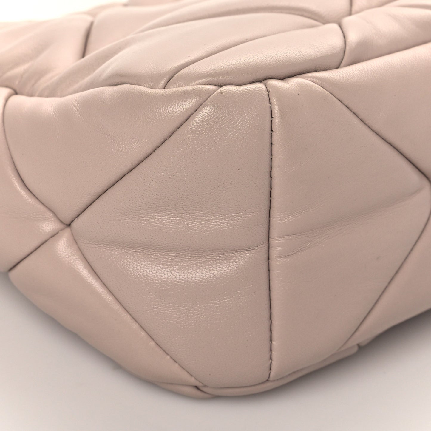 Nappa Re-Nylon Triangle Quilted Patchwork System Shoulder Bag Ninfea
