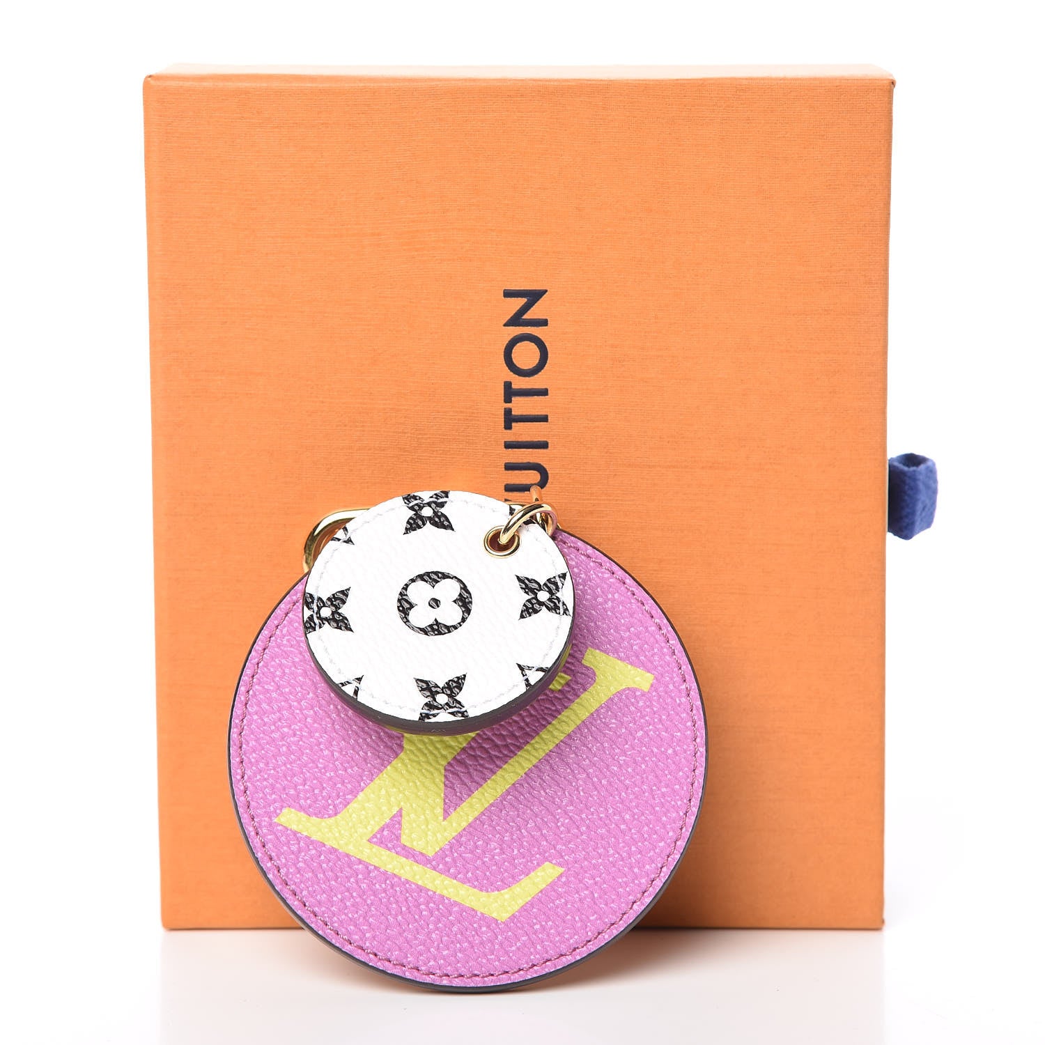Louis Vuitton Monogram Giant Bag Charm Key Holder Pink Lilac 4 of 4