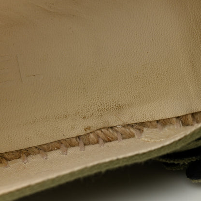 Chanel Fabric Camellia CC Espadrilles 39 Khaki 8 of 11
