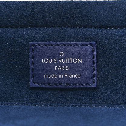 Louis Vuitton Cowhide Monogram Bandana Sunglasses Case GM Blue White 6 of 11