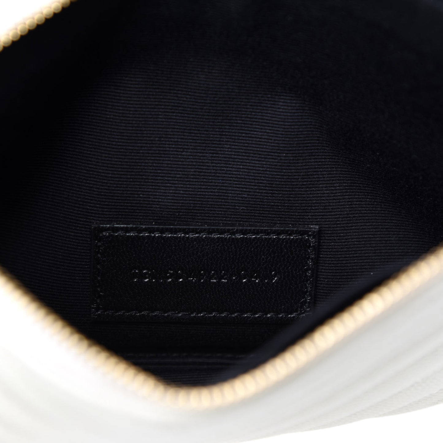 Grain De Poudre Chevron Monogram Bill Pouch Crema Soft