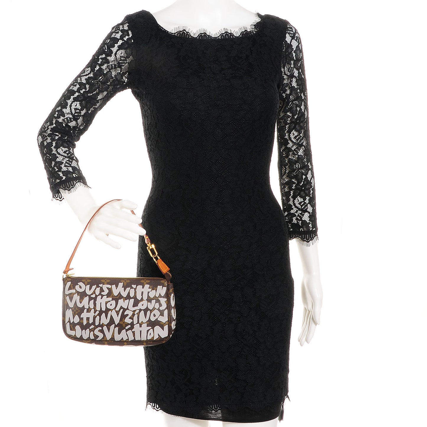 Monogram Graffiti Pochette Accessories Silver