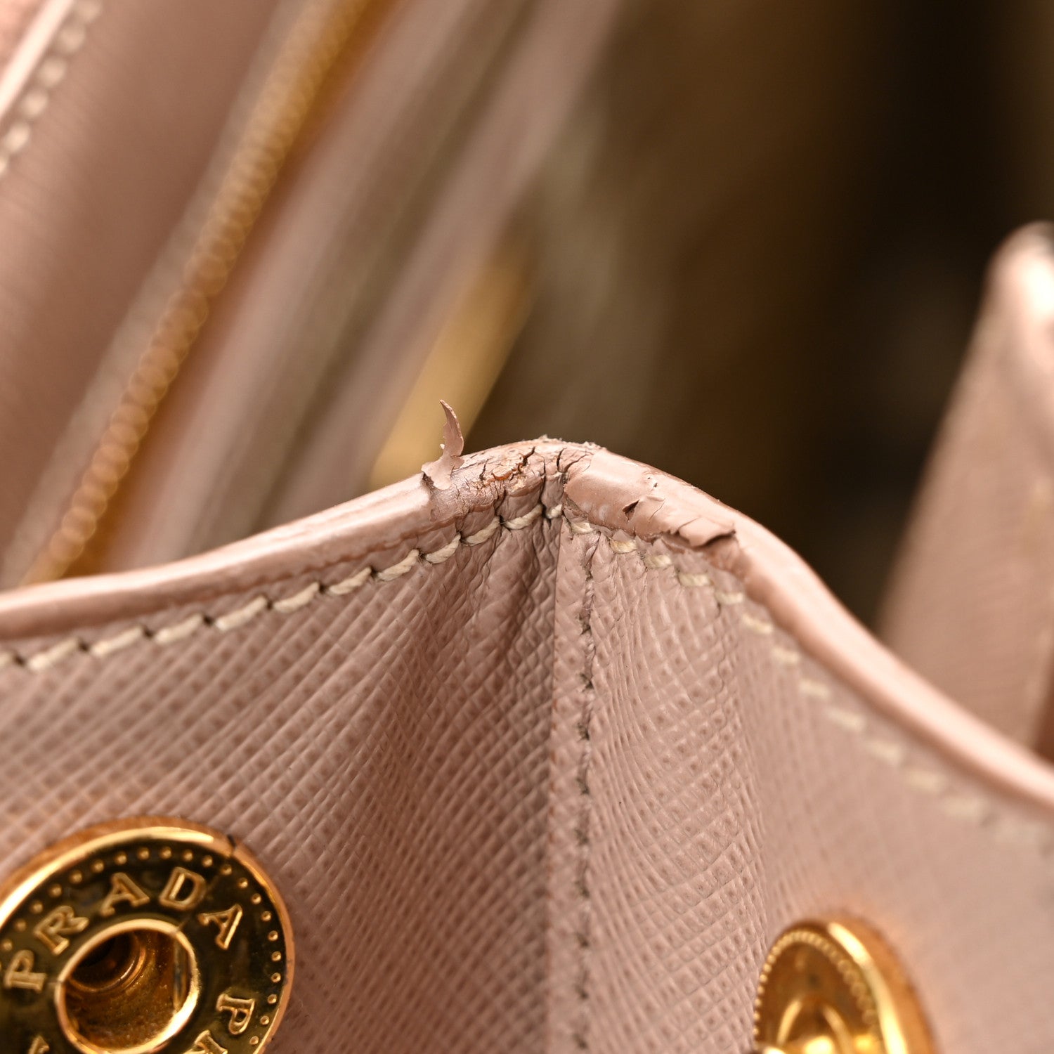Prada Saffiano Medium Galleria Double Zip Tote Cammeo 15 of 19