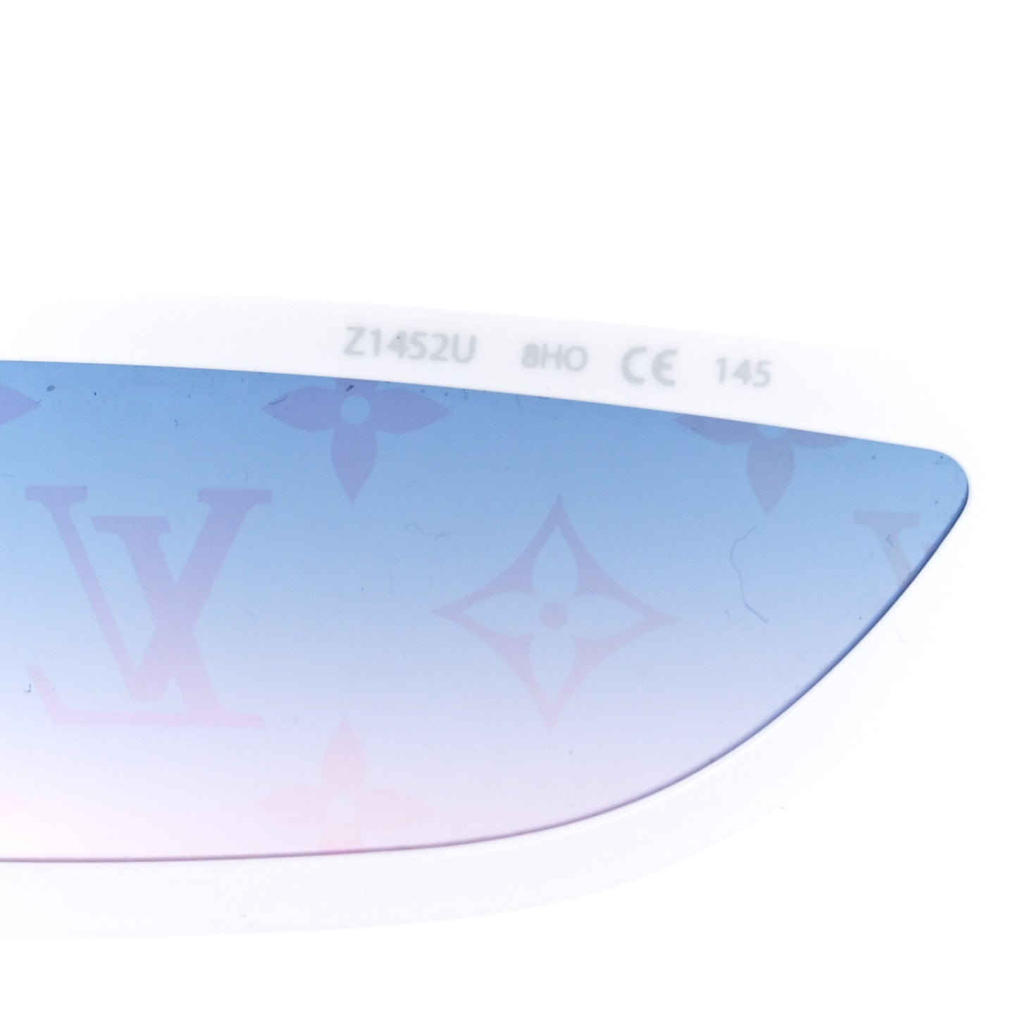 Acetate Monogram Sideway Sunglasses Z1451U White