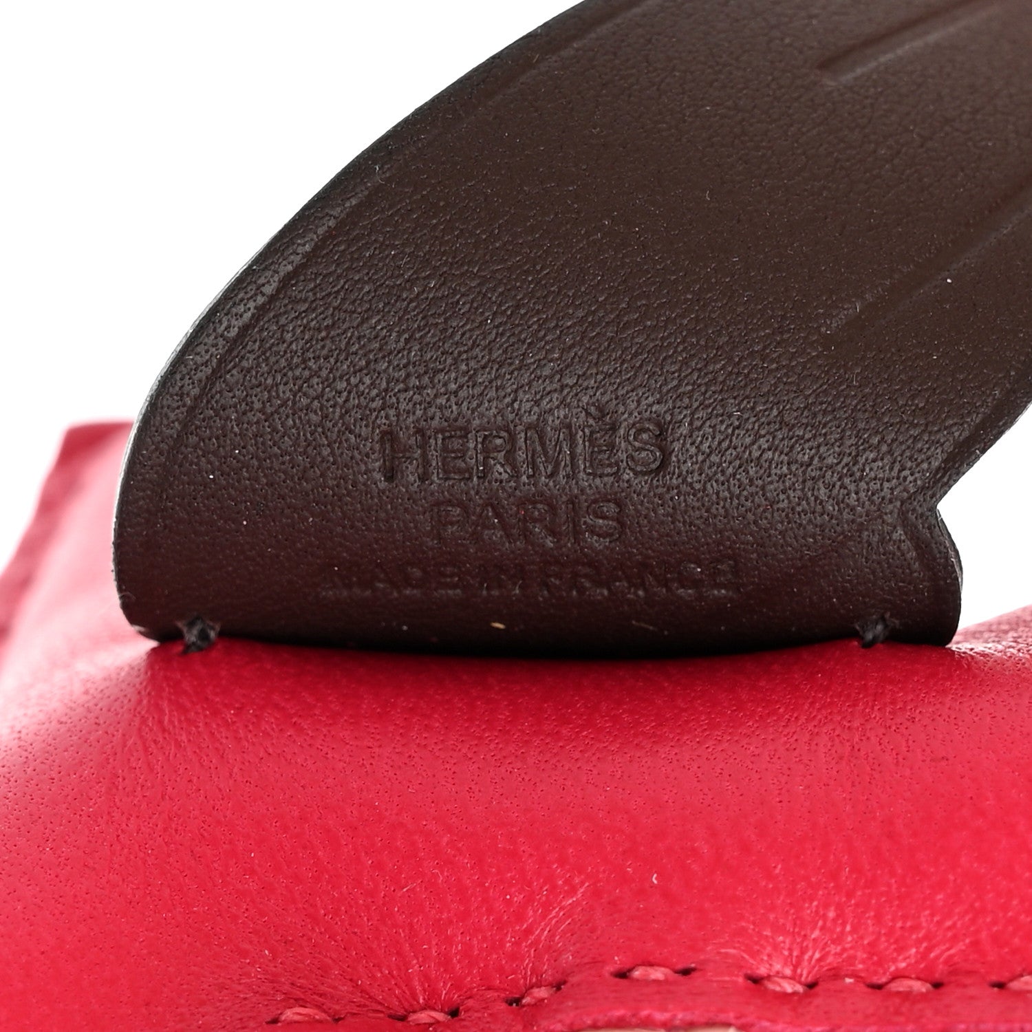 Hermes Milo Lambskin Grigri Rodeo Pegase Horse Bag Charm PM Framboise Rose Sakura Rouge Sellier 3 of 5