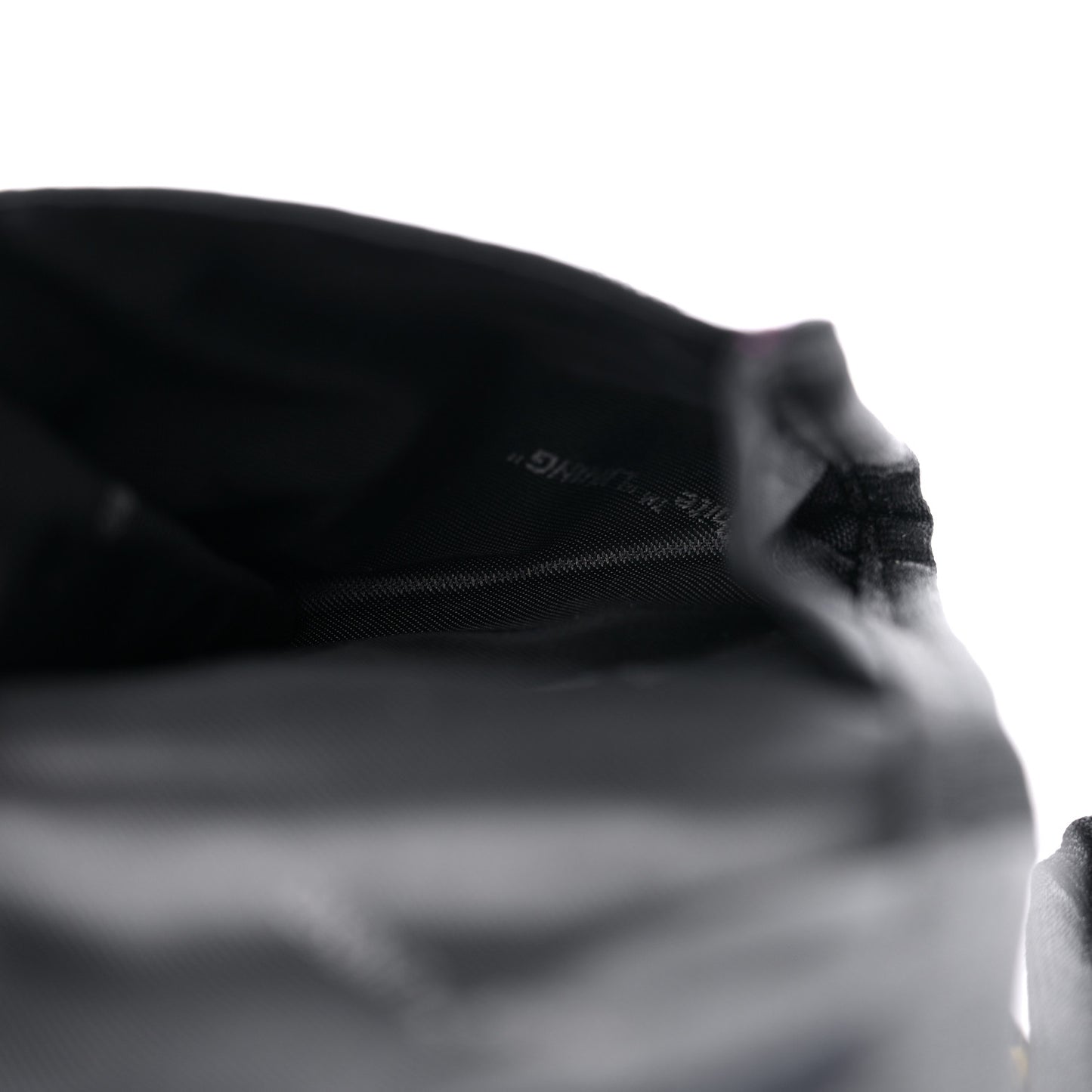 Nylon Two Pocket Belt Bag Black