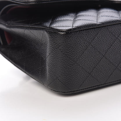 Chanel Caviar Quilted Medium Double Flap Black 9 of 11
