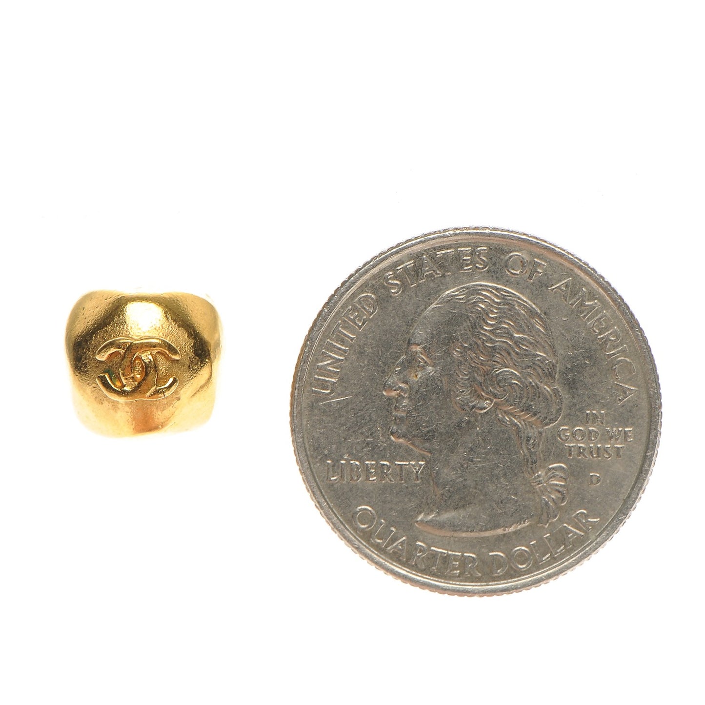 CC Square Earrings Gold