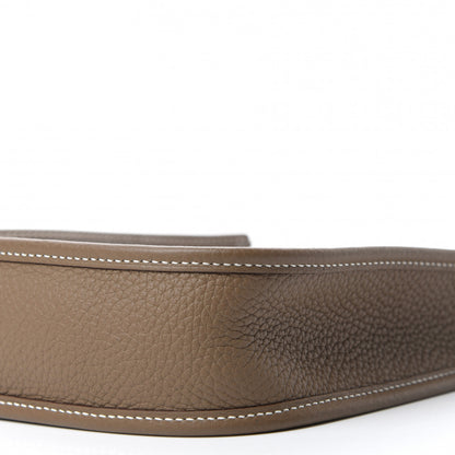 Hermes Taurillon Clemence Amazone Evelyne TPM Etoupe Bleu Indigo 7 of 12