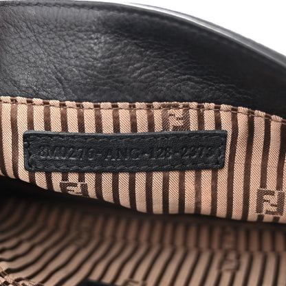 Fendi Vitello Flamingo Fendista Pouchette Crossbody Black 7 of 10