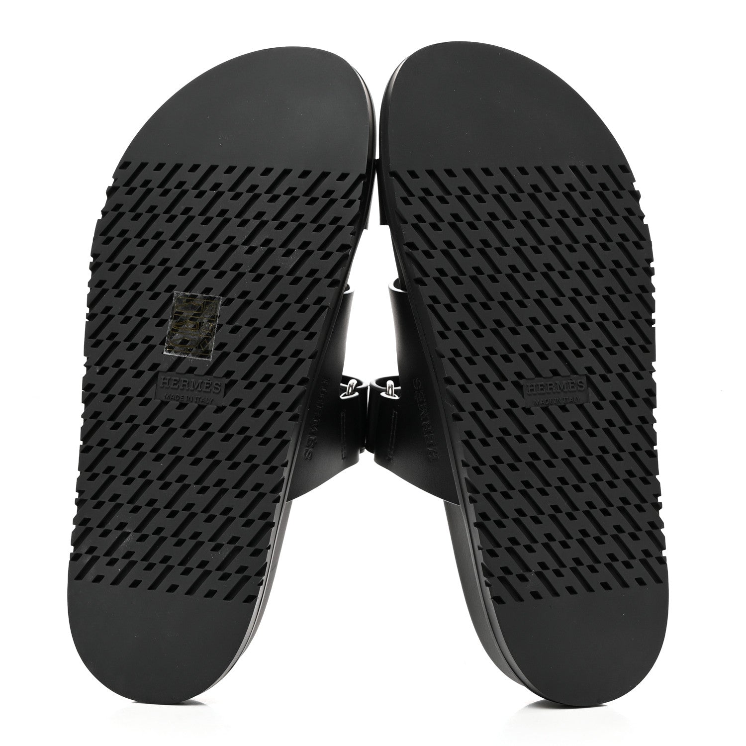 Hermes Calfskin Womens Chypre Sandals 38 Black 6 of 9
