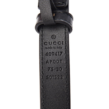 Gucci Calfskin Double G 20mm Belt 75 30 Black 4 of 6